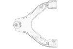 OE IVECO 5801564293 / wishbone front axle right/left upper front part fits: iveco daily vi 2.3d-electric 03.14-