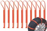 wire hook type retainer for winter non-slip tires