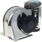 signaaltigu with compressor nautilus chrome 12v 139db 1pc carmotion