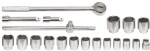 Wrench socket 19-50Mm 3/4 21pc