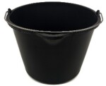 seguämber/ehitusämber with spout with handle 12l plastic black 230x305mm