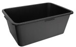 seguvann faceted 80l with handrests plastic black 763x510x305mm