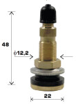tl- valve traktorile tr618a, hole 15,7mm, straight (3040101)