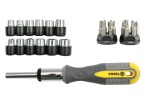 Põrkpeaga screwdriver, bits, sockets, 29 pc set