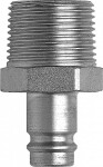 pneumatic quick connection 3/4" npt external thread 11mm hole, industrial, chicago pneumatic