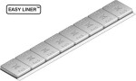 adhesive balancing weights 2.8mm. box.50x40g.(8x5g) fe. thin. zinc plated (trax st)