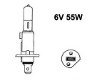 halogen bulb H1 6V 55W, (P14.5s)