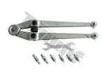 hook Wrench with joint , 90°, 4 pairs pin-e, triumf
