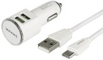 charging set 12/24v charger/usb-c charging cable usb 2x3.4a wayme
