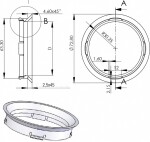 mounting ring 63.4-58.1 (fz06) t.blue. 1pc