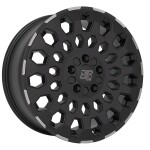 Alloy Wheel MSW 99 Van Matt Black Lip Polished 6.5x16" 5x130 ET55 middle hole 89.1