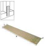 Naelutatav plate 40X120 stainless