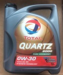 Fully synthetic oil TOTAL 0W-30 QUARTZ FUEL ECO 9000 5L