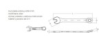 Wrench Open End ring short 8MM