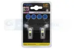 12v 3xled smd5050 t10 bulb, white 6000k dual polarity canbus (2pcs)
