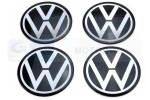 Original manufacturer emblem with car logo for rim or fairing VW