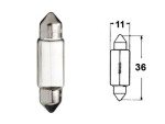 licence plate bulb 6V 11x36mm 5W, (SV8.5)