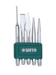 set 5pc chisels ( Centre Punch, punch, chisel)