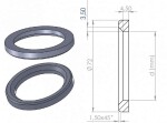 mounting ring 72.0-56.1 (1pc) (t03-sr561p) t.grey. 1pc