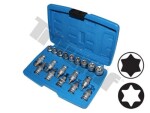 triumf 1/2" torx- socket set t30-t70, e10-e24