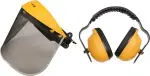 Mask võrgusilma coating and kõrvaklapidega visor