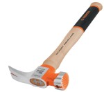 Carpenters hammer with wooden handle and non-slip grip 450g 19989