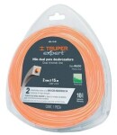 Trimmer line 2.0mm x 15M, square, Truper Expert 15957