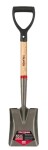 Truper small shovel with wooden shaft D-grip handle, 72cm