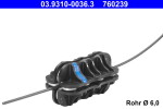 Device for straightening pipes, diameter: 6,35 mm