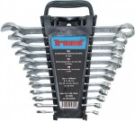12 part. ring-Open End Wrench set 8-22mm. plastic holder triumf