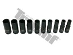 10pc. 1/2" long Impact Socket set 10-24mm triumf