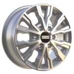 Alloy Wheel Fondmetal PRO2 Glossy Silver 6.5x16" 6x130 ET54 middle hole 84.1