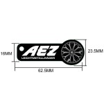 AEZ 1'' wheel key chain - shopping cart coin, 1 pcs