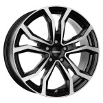 Alloy Wheel Dezent TV dark Black/polished 8x19" 5x120 ET45 middle hole 64.1