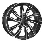 Alloy Wheel AEZ Havanna dark Black/polished 10.5x21" 5x112 ET44 middle hole 66.6