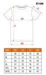 T-shirt, white, dimensions xxxl