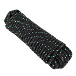 rope/rope kapron 1/2" / 12.5mm. 30m. black (green täpid) jbm