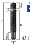 Stud tp14x1,5/80 (p80) prd80