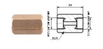 connection brake pipe 7/16X20 UNF DF + 7/16X20 UNF DF