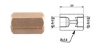 connection brake pipe inner. M 10X1 SF + inner M 10X1 DF