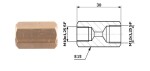 connection brake pipe inner. M 12X1,25 SF + inner M 10X1,25 SF