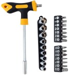 t-head screwdriver+socket set 24 pc carmotion