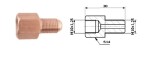 connection brake pipe inner. M 10X1,25 SF + outside M 10X1,25 SF