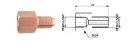 connection brake pipe inner. M 10X1,5 SF + outside M 10X1,5 SF