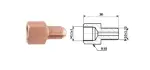 connection brake pipe inner. M 12X1 SF + outside M 10X1,25 SF