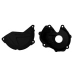 (en) clutch and alternator cover set (spalva juoda) tinka kawasaki