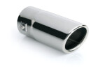 Exhaust blowpipe, polished, Ø 33-46MM