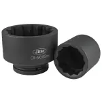 1" short Impact Socket 65mm. 12-Point. cr-mo. hanging packaging jbm