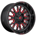 Alloy Wheel Fuel D612 Stroke Gloss Black Red Tinted Clear 10x22" 6x139.7 ET-19 middle hole 106