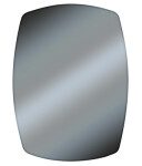 mirror glass 185X135 MM straight